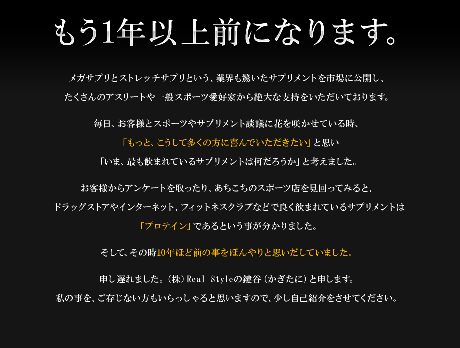 もう1年以上前になります