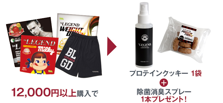 12,000円以上で除菌消臭スプレー プレゼント